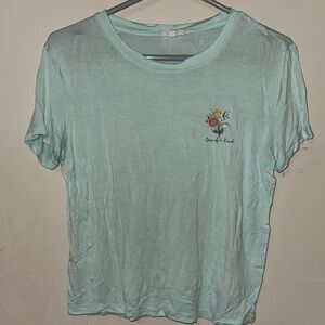 Ardene Green Crew Neck Short Sleeve T-Shirt